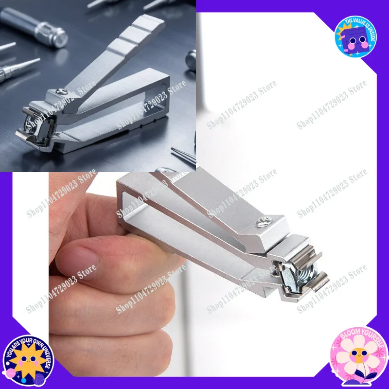 Manufacturer's hot-selling square nut disassembly fixture aluminum alloy screwdriver sandblasting silver cabinet tool clip