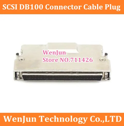 

MD100M-AL SCSI DB100 male Connector Iron Shell Type DB100 Pin HPDB 100Pin Cored Wire Male Connector Cable Plug