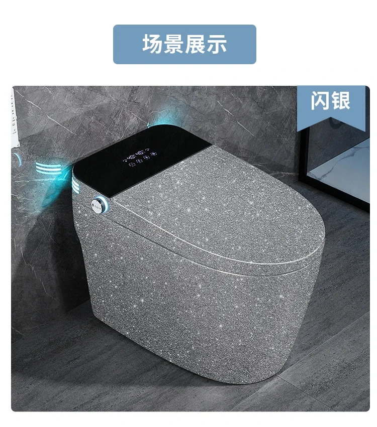 Умная туалетная вспышка, серебристая, полностью автоматическая, встроенная, без ограничения давления воды