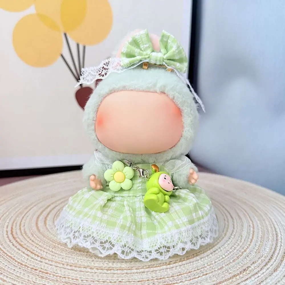 라부부 스커트용 캐주얼 핸드메이드, 다양한 스타일 교체 가능한 인형 스커트 DIY, 17CM 라부부 의상 매칭
