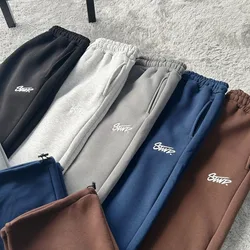 Retro fashion loose straight leg casual pants American trend Harajuku street wear men pants high-waisted casual sports pants