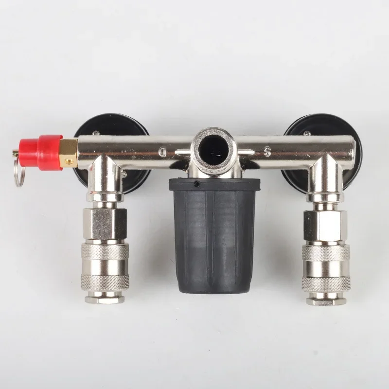Vacuum Pump, Air Compressor Accessories, Air Outlet Bracket, Adjustable Pressure Bracket, with Three-in-one Connector