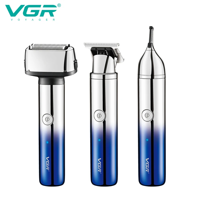 

VGR Grooming Kit Electric Shaver For Men Rechargeable Face Electric Razor bald body eyebrow Beard Hair Trimmer Shaving