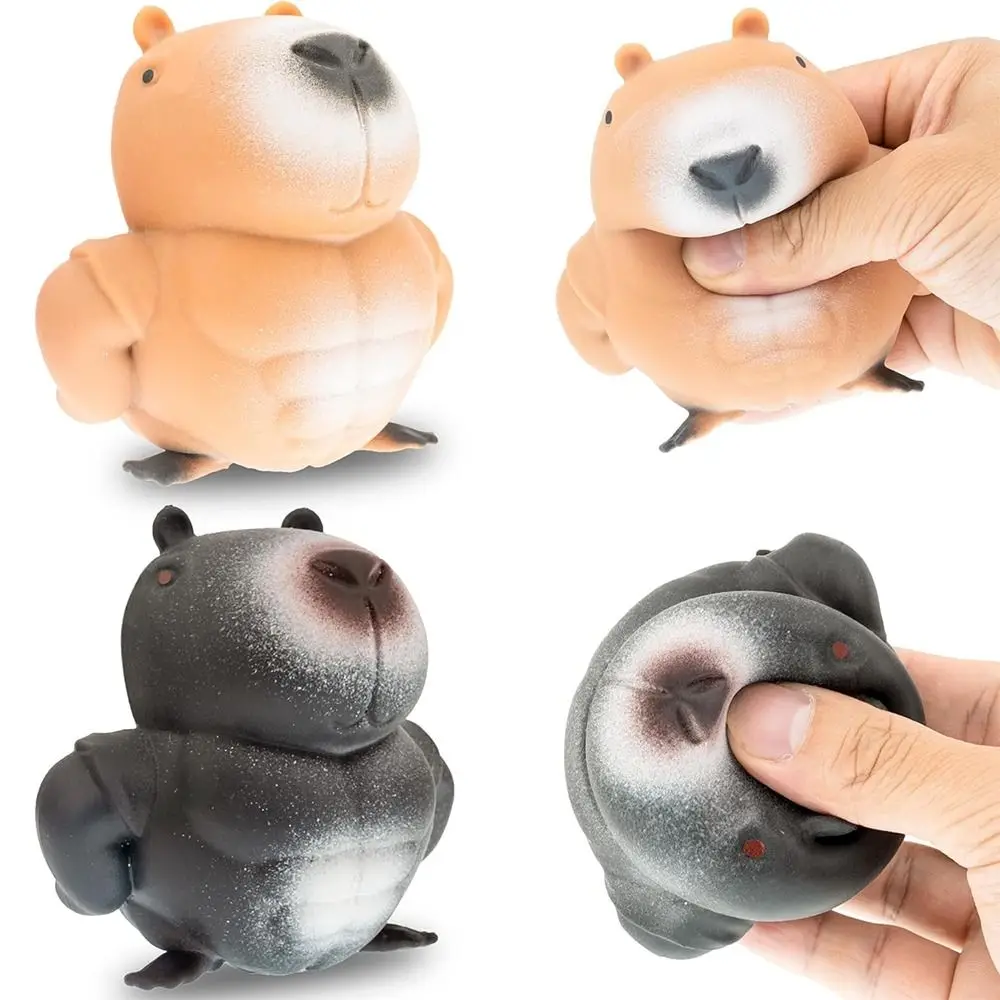 Stress Relief Capybara Squeeze Toys Animal Squishy Capybara Fidget Toys Stretchy Capybara ToysStress Relief for ADHD Autism