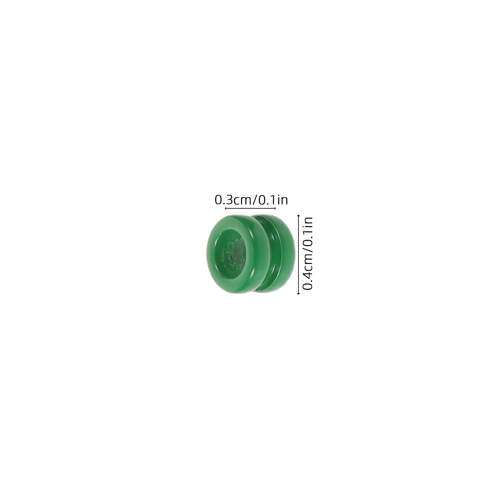 50 Pcs Guitar Hardware Parts Metal Beaded Tail Components Bridge Bone Beads Acoustic Refitting Accessories Tailpiece Green