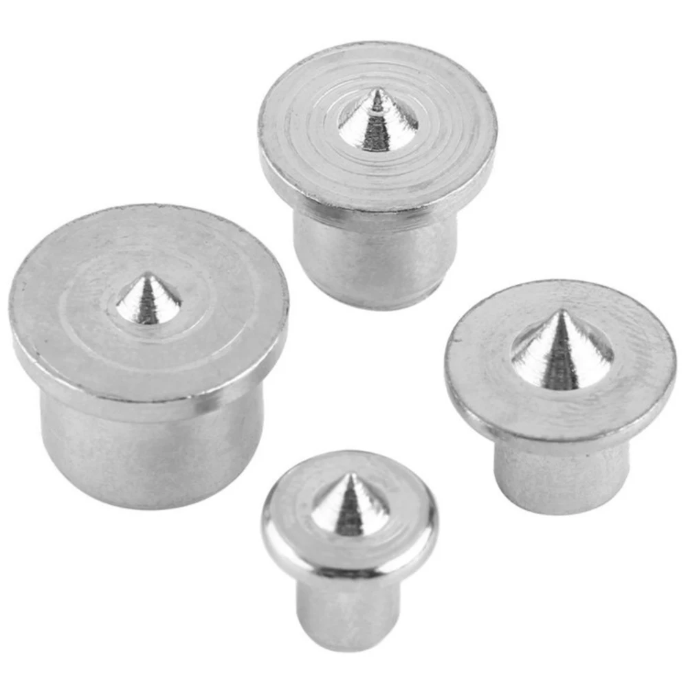 Punta central de espiga para carpintería, 16 Uds., 6/8/10/12mm, agujero de taladro para madera, centro de espiga, localizador superior para carpintería, punta de centrado