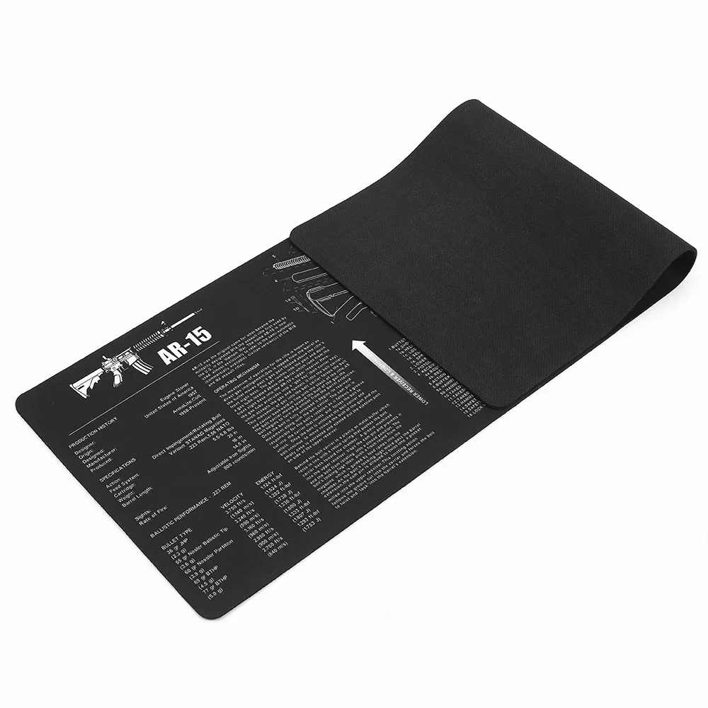 AR-15 AK47 Remington 870 Cleaning Rubber Mat "36x12" Size Gunsmith Armorer with Parts Diagram and Instructions Mouse Pad Mat view 5