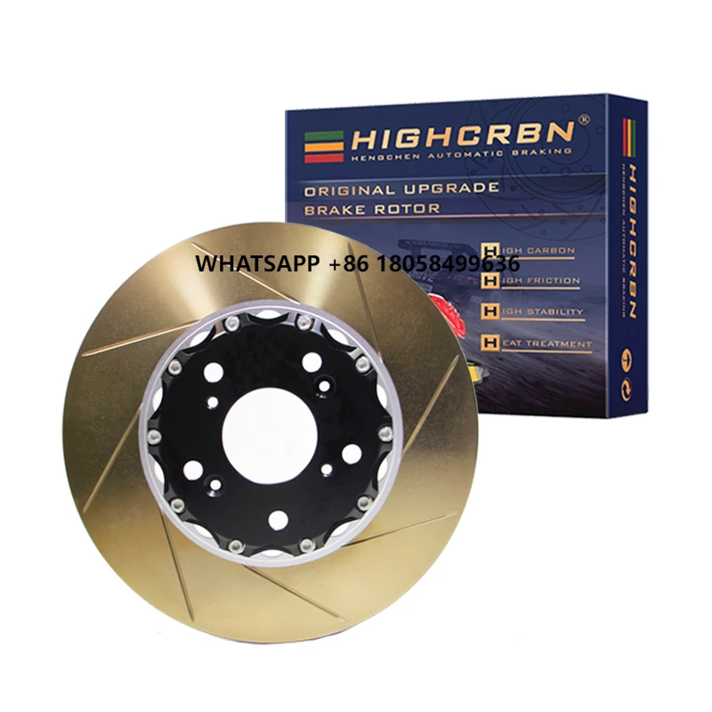 

HIGHCRBN 339*26mm 2-piece Brake Disc Fixed Rear drum for Chevrolet Corvette(C7) OE#20981820