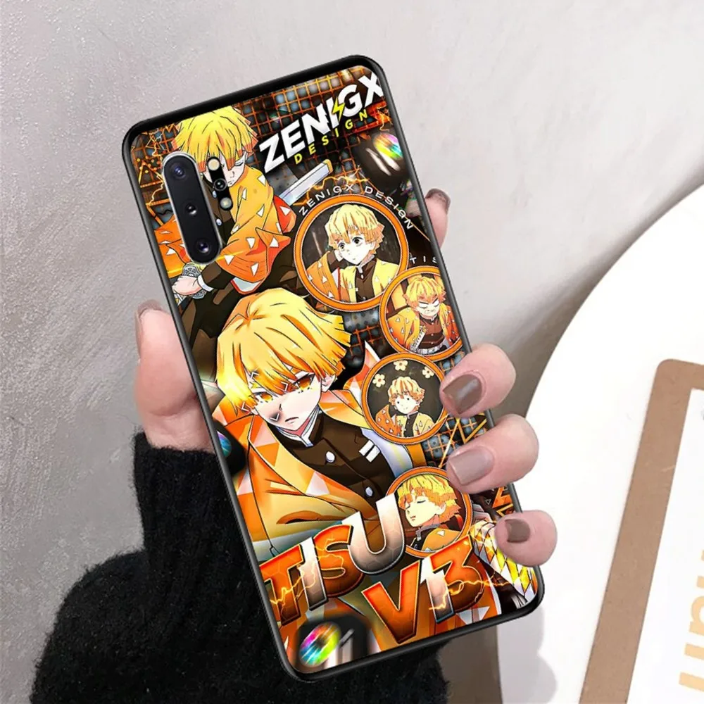 Zenitsu Agatsuma Demon Slayer Phone Case For Samsung Note 8 9 10 20 Pro Plus Lite M 10 11 20 30 21 31 51 A 21 22 42 02 03