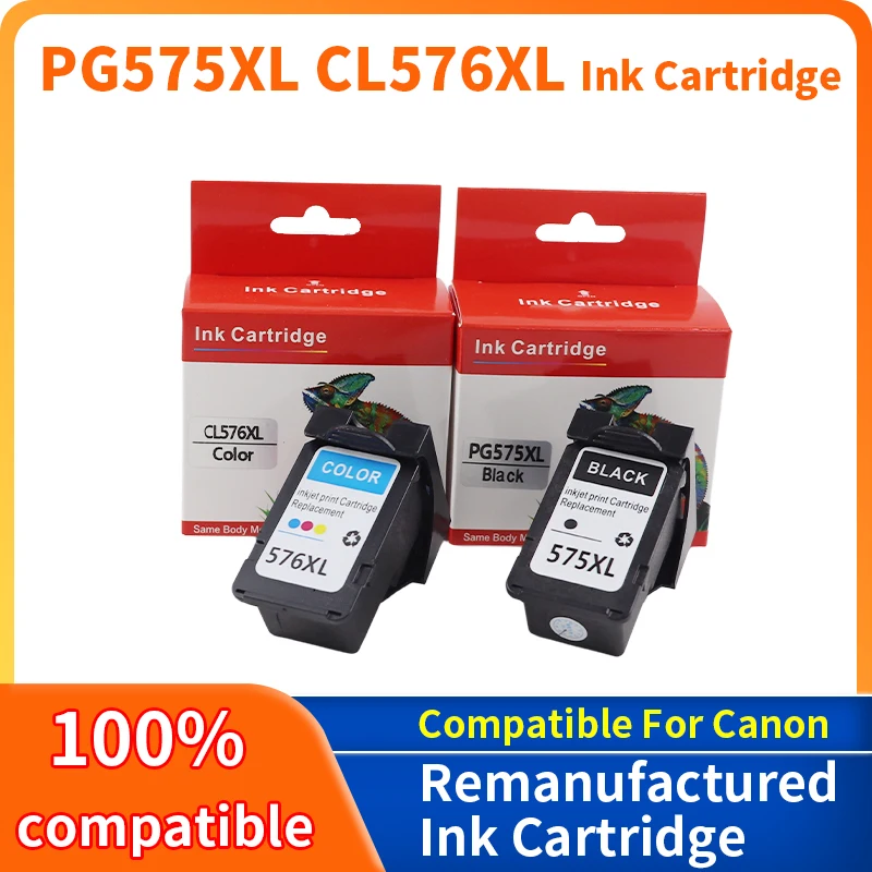 575 576 XL PG575 CL576 PG-575XL Remanufactured Ink Cartridge for Canon pixma TS3550i TS3551i TR4750i TR4751i Printer cartridge