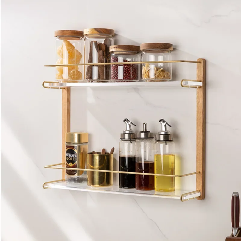 Double-layer Toilet Shower Gel Punching Wall Shelf, Multifunctional Bathroom Organizer Storage and Toiletries, Space-saving Rack