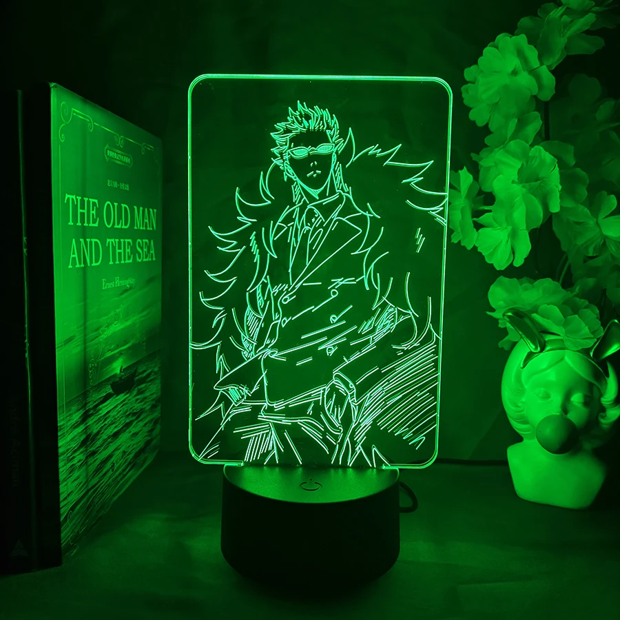 Nanami Kento Action Figure Nightlight 3D Illusion Lamp Cool Room Decor Manga Space Collectible Setup Lighting Decoration