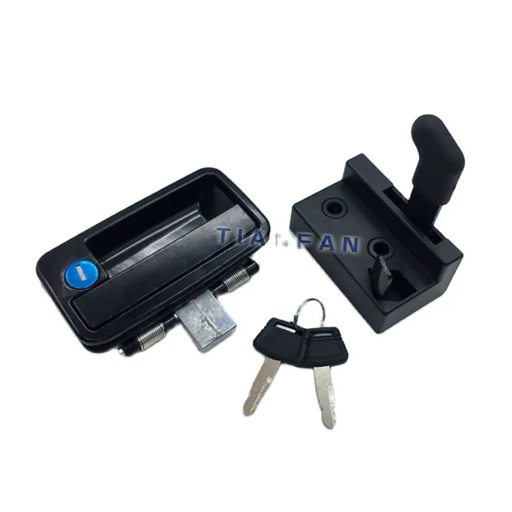 Cab Door Lock Assembly Outer Handle Lock Block New For SWE Sunward Intelligent 50/60/70N9 150/230 Excavator Parts