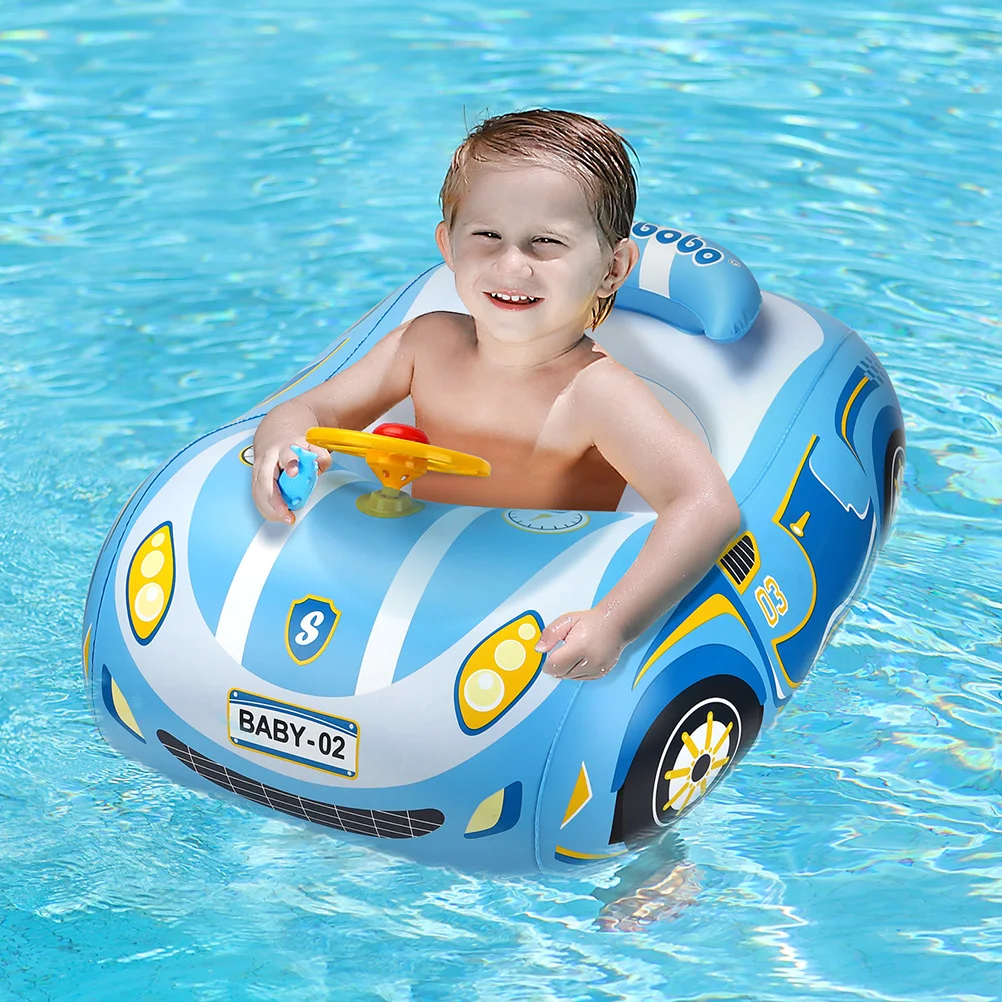 New Cool Car Kids Swimming Seat Float Ring Inflatable Infant Floating For Summer Kids Swim Boat Circle Toddler Bathing Water Toy