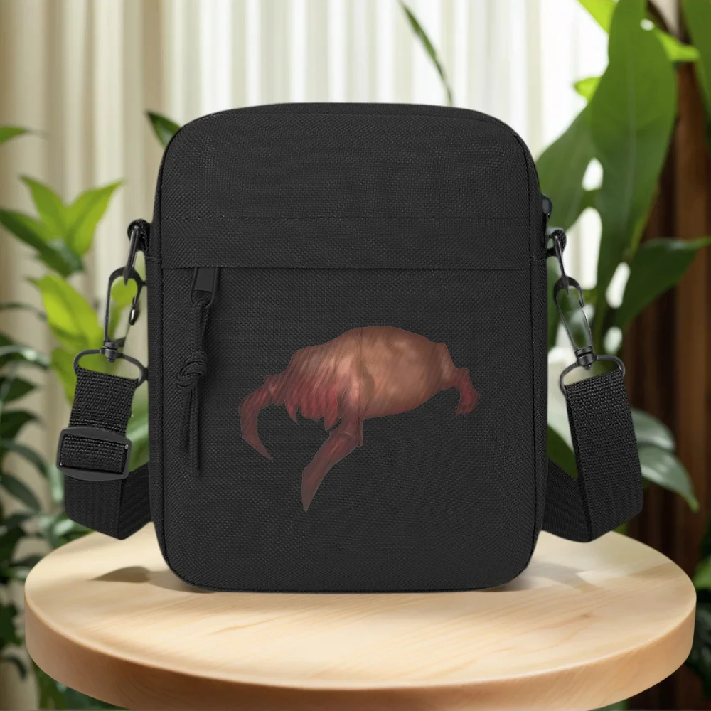 Strange creature form,flesh body Men Crossbody Bag Single Shoulder Women Cartoon Anime Film Printing Design Unisex