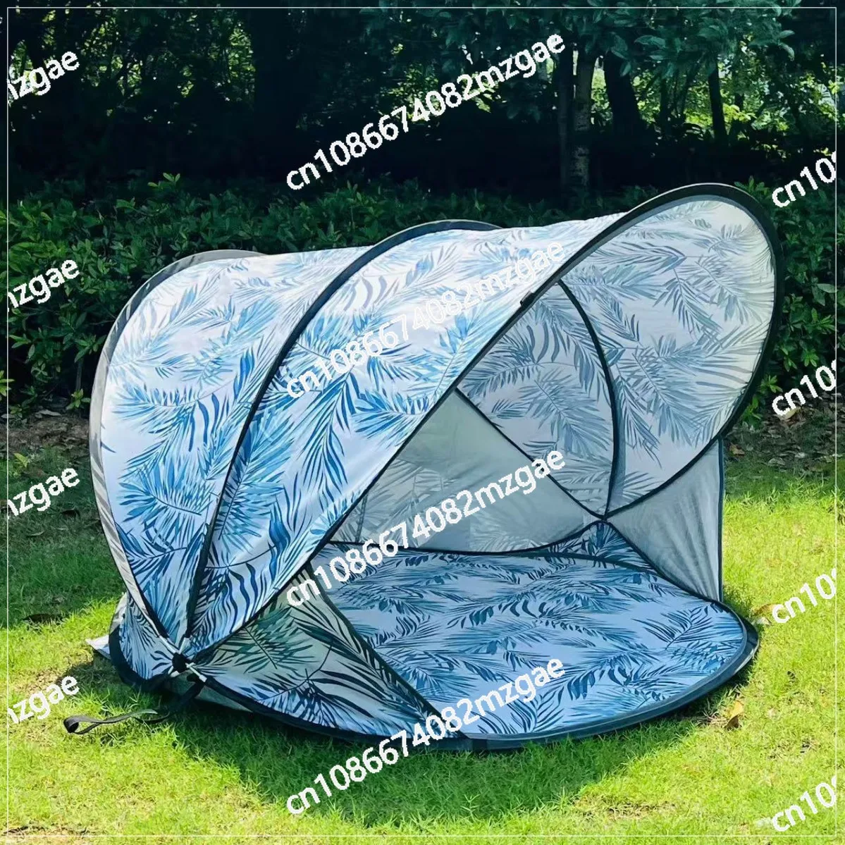 Beach Tent with Sunscreen Protection - Windproof Waterproof Canopy Fully Automatic Quick Setup for Outing Supplies