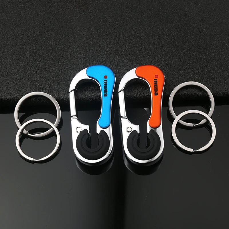 Car  Keychain Key Rings Keychain Hook Outdoor Stainless Steel Buckle Carabiner Climbing Keyring Durable