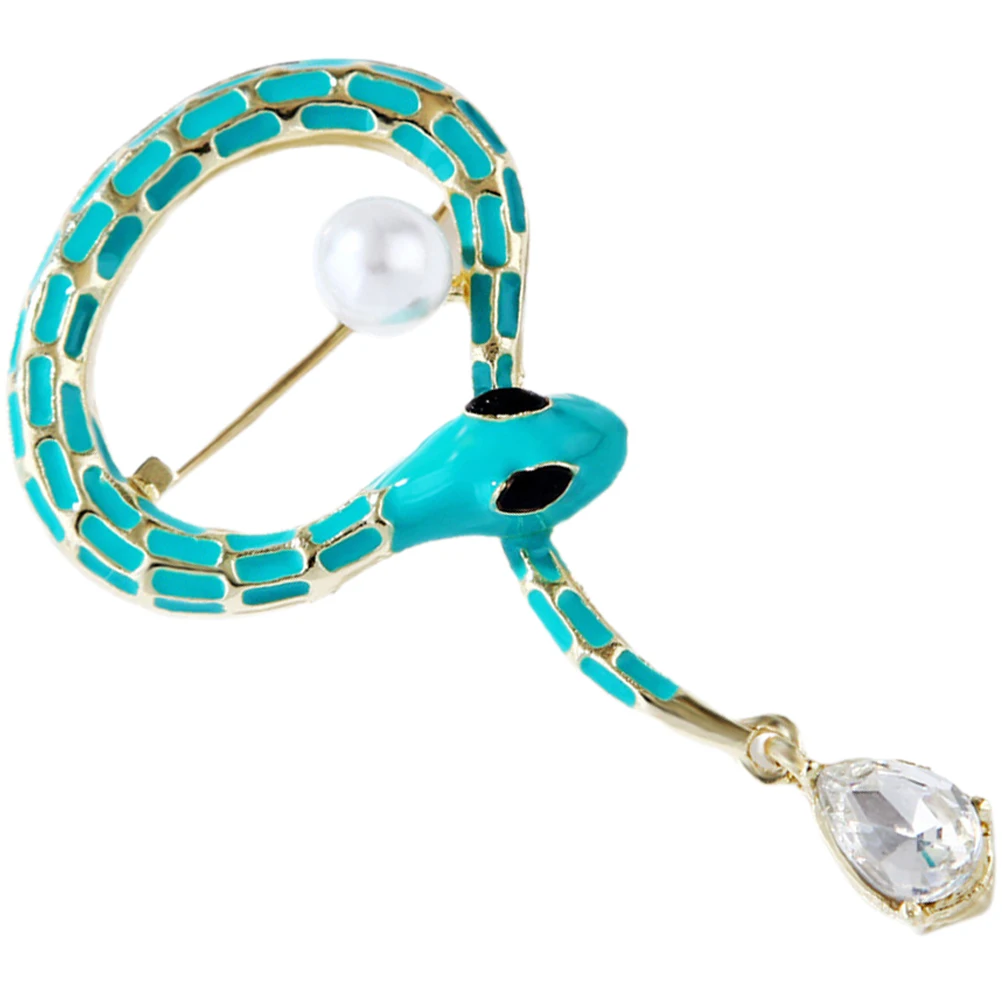 

1pc Snake Brooch Pin Alloy Cartoon Animal Design For Women Scarf Shawl Hat Clothing Decorative Accessory Fashion Jewelry