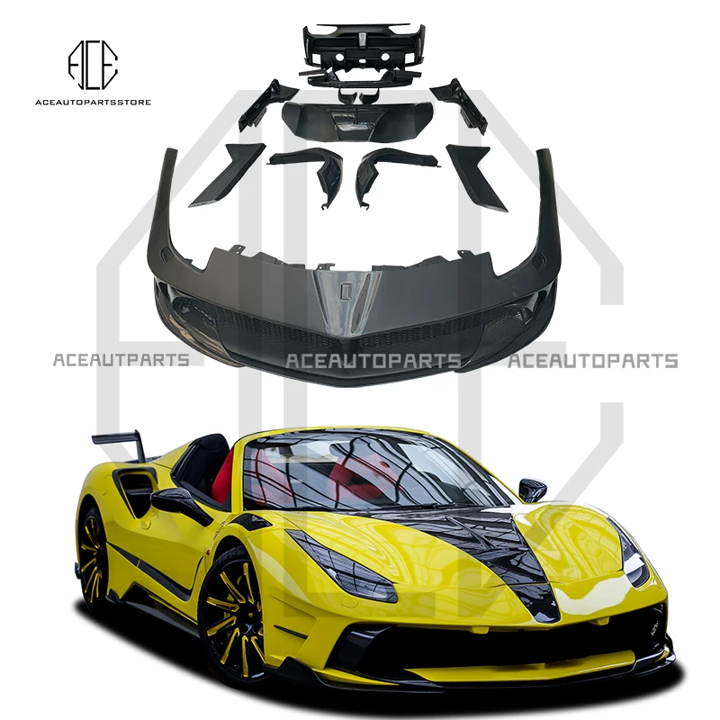 

Msy Style 488 Body Kit For Ferrari 488 Car Body Carbon Fiber Auto Parts Car Modified Accessories