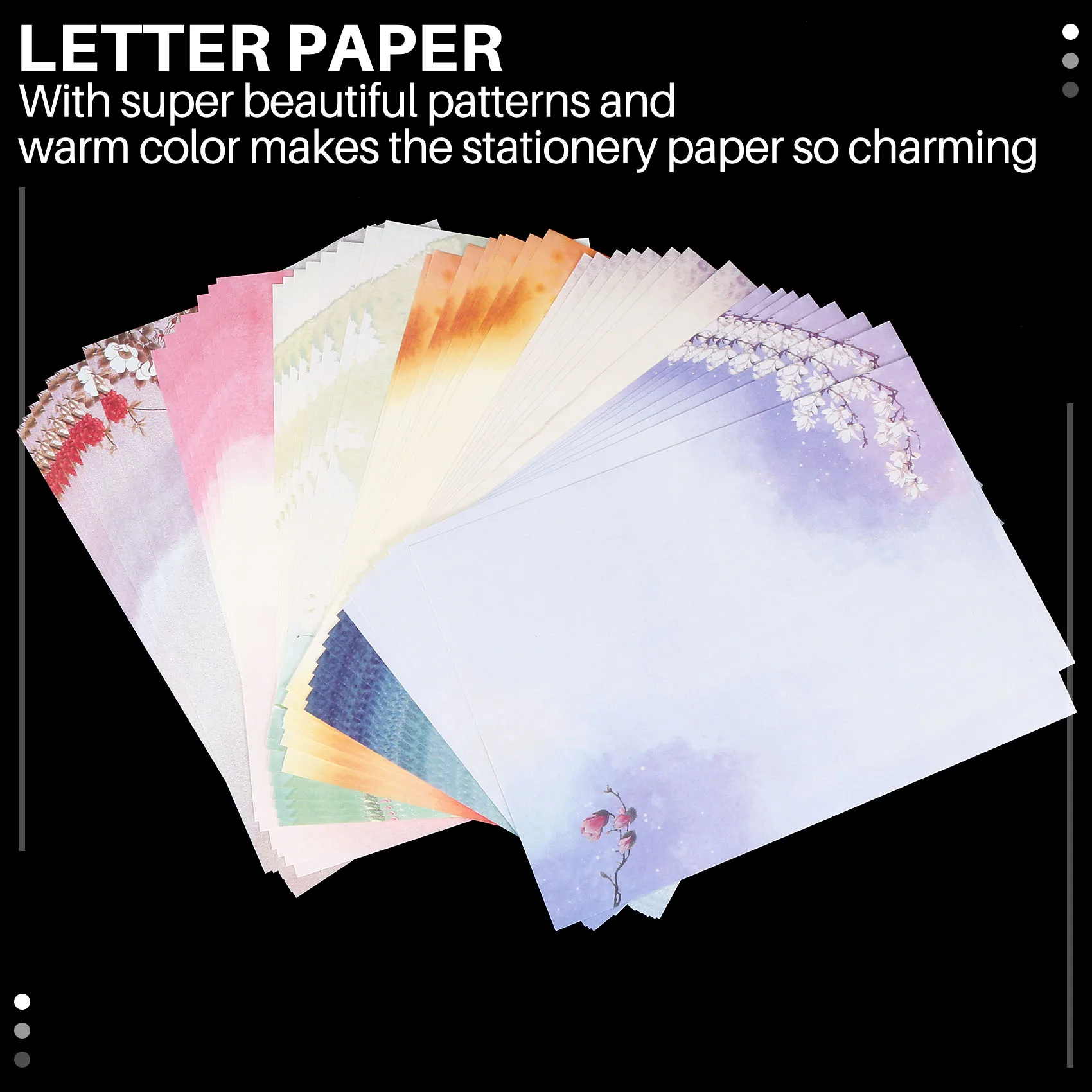 ABZL 48PCS Writing Stationery Paper , Letter Writing Paper Letter Sets