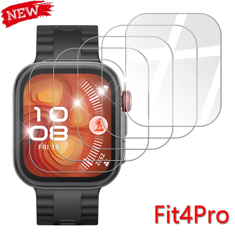 9H gehärtetes Glas für Huawei Watch Fit 4 Pro Premium Displayschutzfolie, langlebig, HD, klar, kratzfest, Schutzfolie, Zubehör