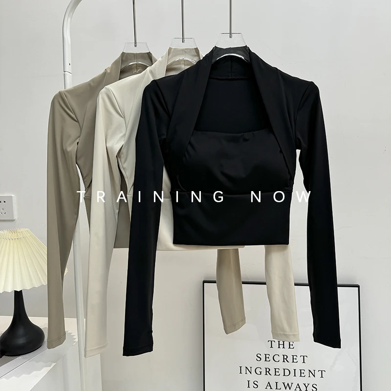 

Internet celebrity yoga wear sports suit for women's gym running professional quick-drying clothing high-end fashion slimming