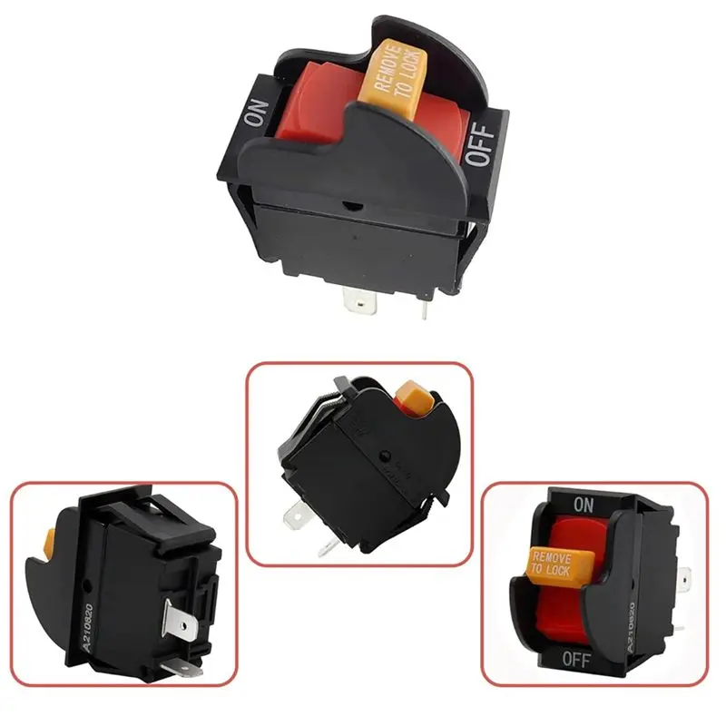 DT39 2X SW7B On-Off Toggle Switch 2 Prong, Replacement for Delta/for Ryobi Table Saws Drill for Press, 125/250V 20/12A