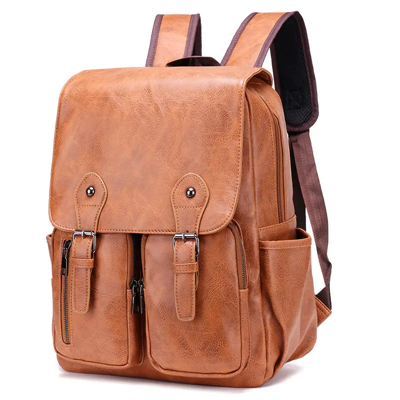 Gentleman Business Backpack Fashion Computer Large Capacity Fashionable Male Backpack College Student Schoolbag