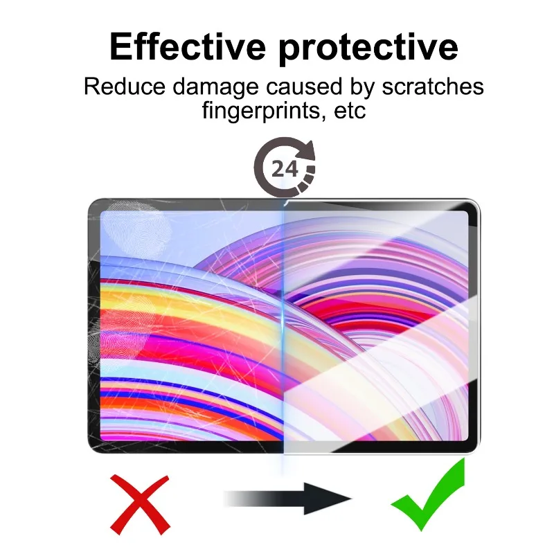 Easy To Install Screen Protector for Redmi Pad SE 11 8.7in Pro 12.1 Inch Tempered Glass with Alignment Tool 9H Hardness Film