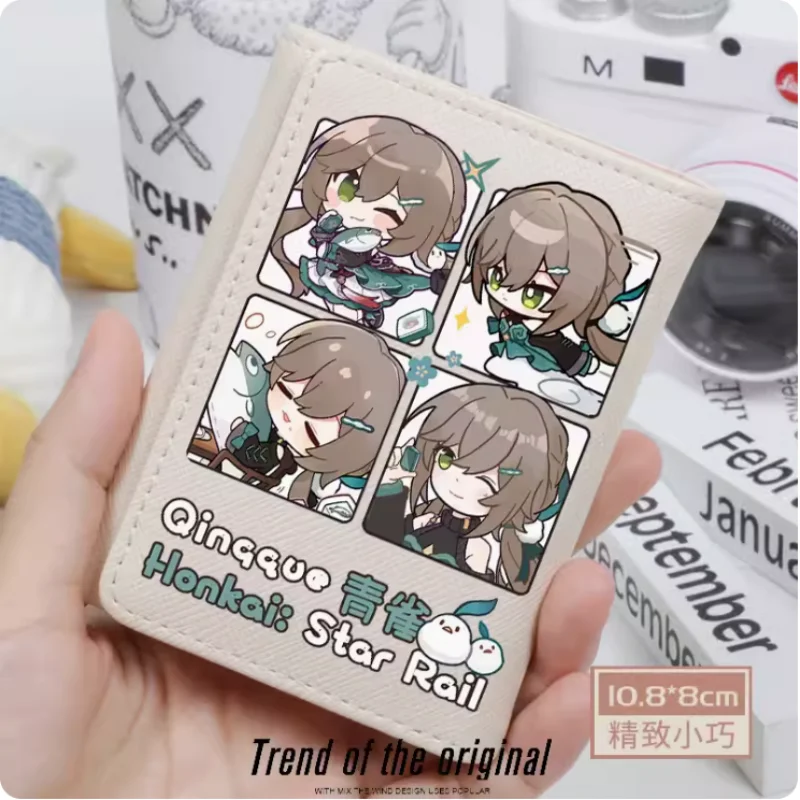 

Anime Honkai: Star Rail Qingque Fashion Wallets PU Purse Card Holder Hasp Money Bag Cosplay Gift B161