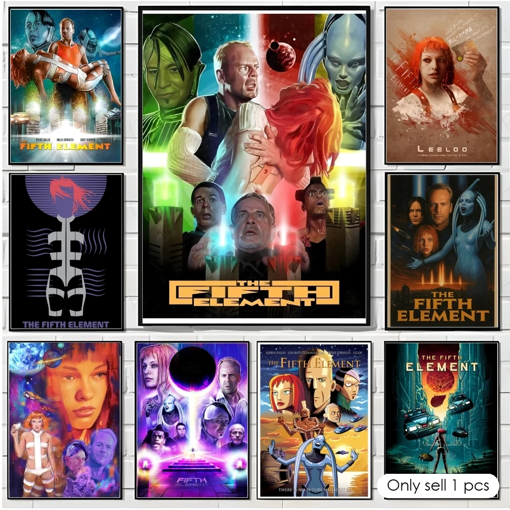 Movie The F-fifth Element Painting Calligraphy Cotton Canvas Wall Art Poster HD Print Modern Home Decor Painting