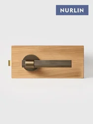 Nurlin Brass Knurled Interior Door Lock Passage Privacy European Profile Industrial Antique Bronze