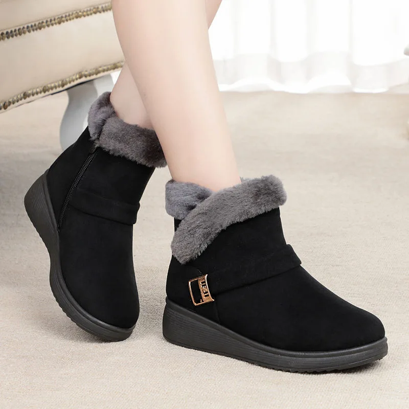 Women\'s Winter Boots Women\'s Winter New 2025 Women\'s Thickened Short Boots Casual Warm Shoes Women\'s Flat Anti-skid Women\'s Boot