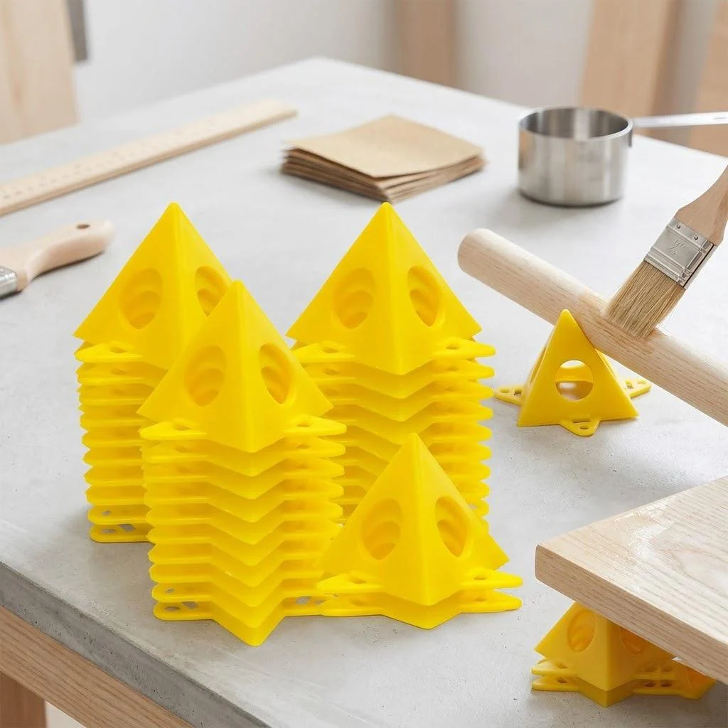 10PCS Triangle Spray Painting Stand Foot Pad Plastic Cone Woodworking Support for Art Projects Portable Easel Holder