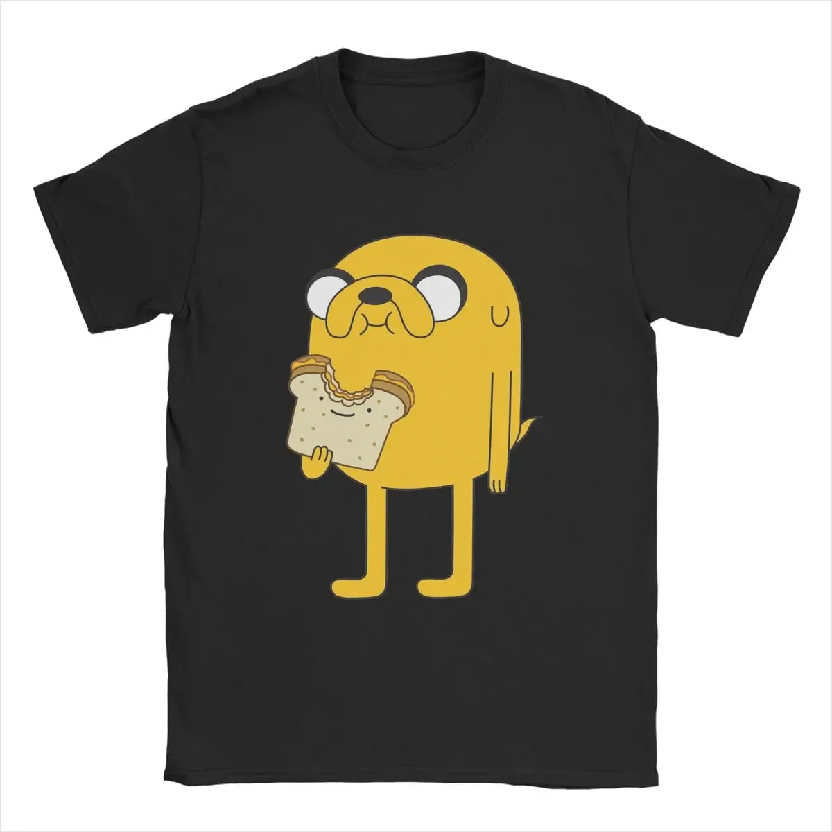 Humorous Jake The Dog Sandwich T-Shirt Men Round Neck Cotton T Shirts Short Sleeve Tee Shirt Gift Idea Clothing