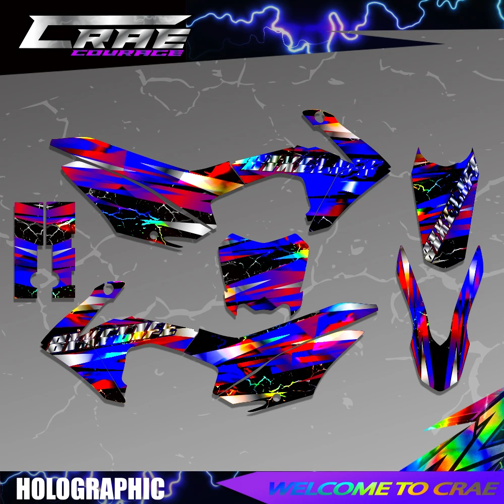 Para HONDA CRF 125F CRF 125 F CRF125F 2013 2014 2015 2016 2017 2018 Gráficos completos, calcomanías y pegatinas para motocicleta