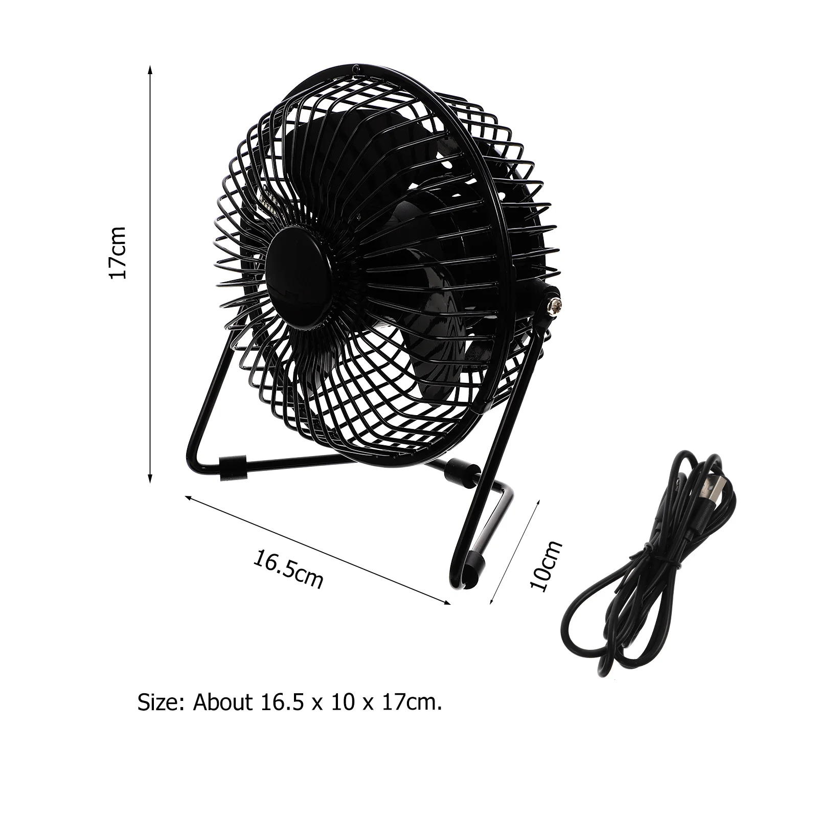 Mini USB LED Klok Koelventilator Draagbare Metalen Temperatuurweergave voor Thuis Bureau Gebruik USB Fan LED Klok Bureau