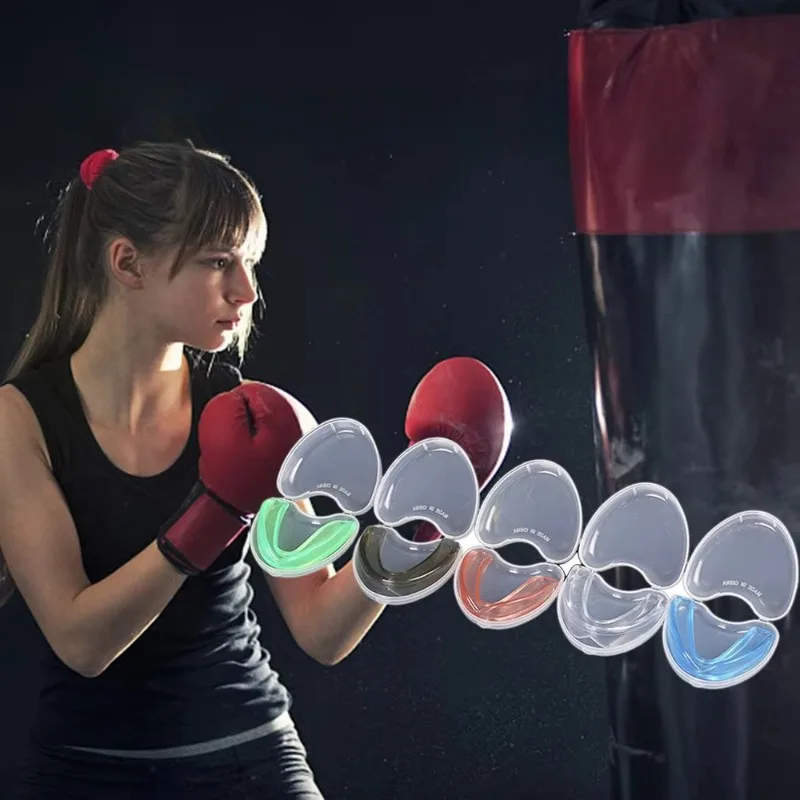 Sport-Mundschutz Zahnschutz Zahnschutzvorrichtung Schutz für Basketball, Rugby, Boxen, Karate, Taekwondo, Silikon, Anti-Verschleiß – Detail 3