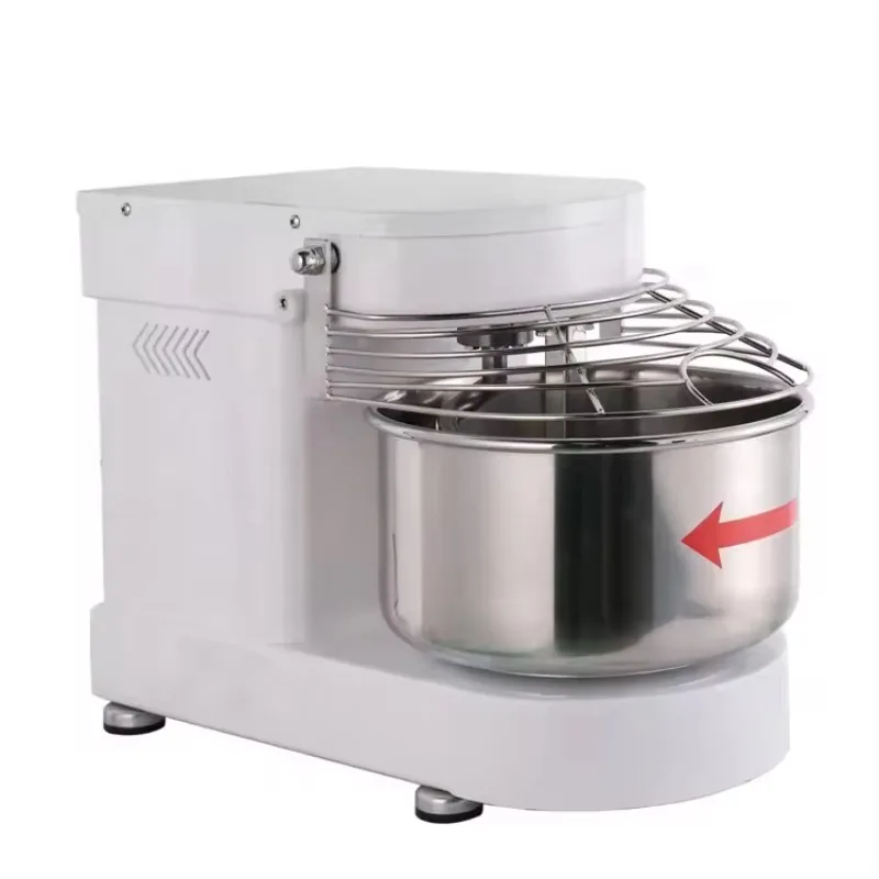 

Electric 4kg Table Top Dough Mixer Machine 10 Liters Counter Top Spiral Mixer Variable Frequency Speed Adjustable for Hotels