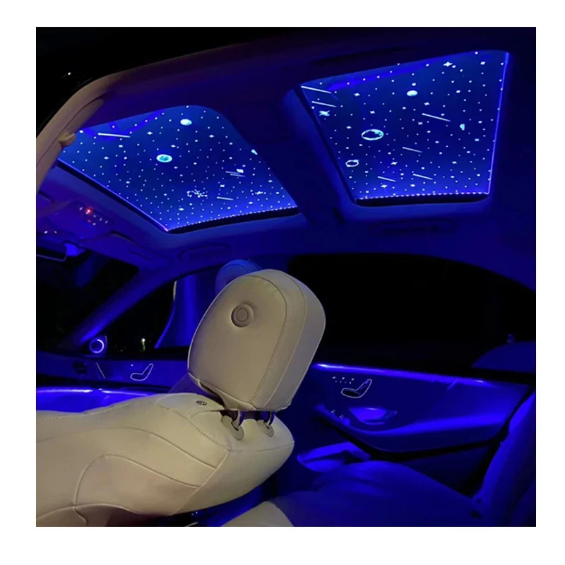 Universal LED Starry Sky Film for Car Panoramic Sunroof, Interior Romantic Lighting, Automotive Accessories