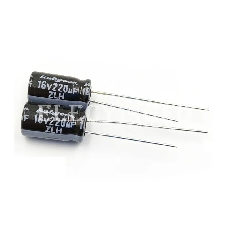 16ZLH220M Original RUBYCON 16V220UF ZLH 6.3X11mm 220uF 16V Aluminum Electrolytic Capacitor High frequency Low ESR