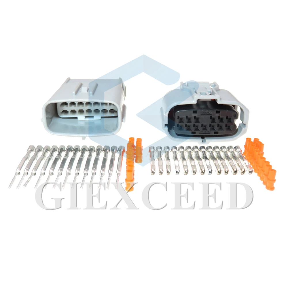 1 Set 13 Pin Miniature Auto Waterproof AC Assembly Electric Wiring Socket 90980-12716 90980-12326 6188-4914 6189-1092