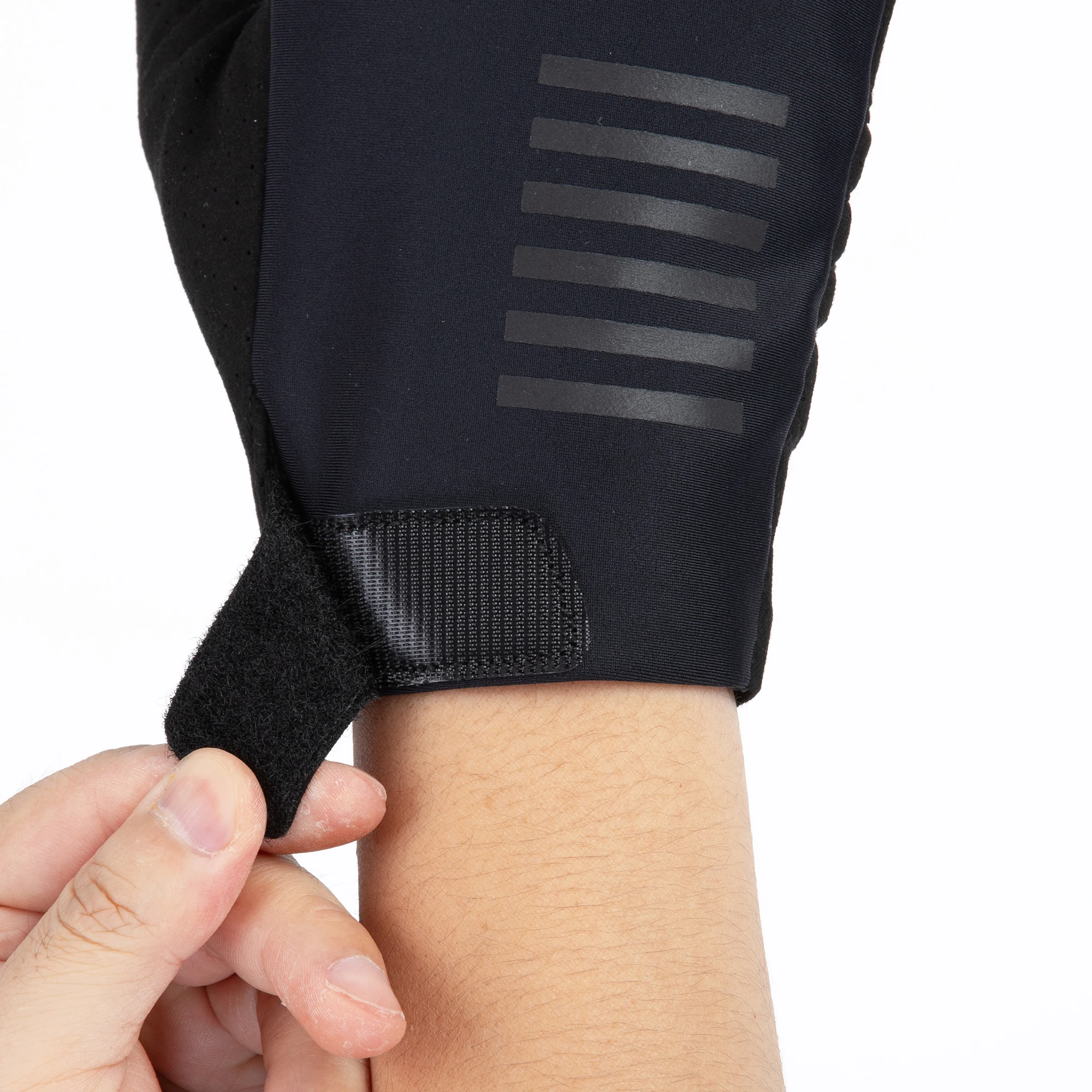 YKYWBIKE Herbst-Winter Vollfinger-Fahrradhandschuhe, Thermofleece, winddicht, Touchscreen-fähig, XRD stoßdämpfend, MTB-Rennradhandschuhe – Detail 9