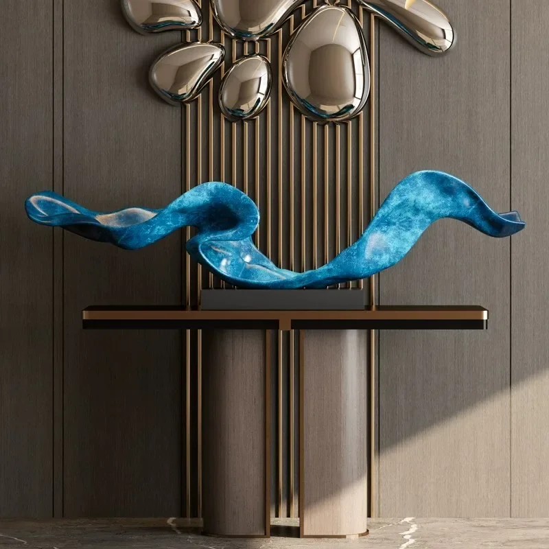 Creative Modern Abstract Art Large Sculpture Entrance Decoration Villa Hotel Lobby Soft Decoration Crafts