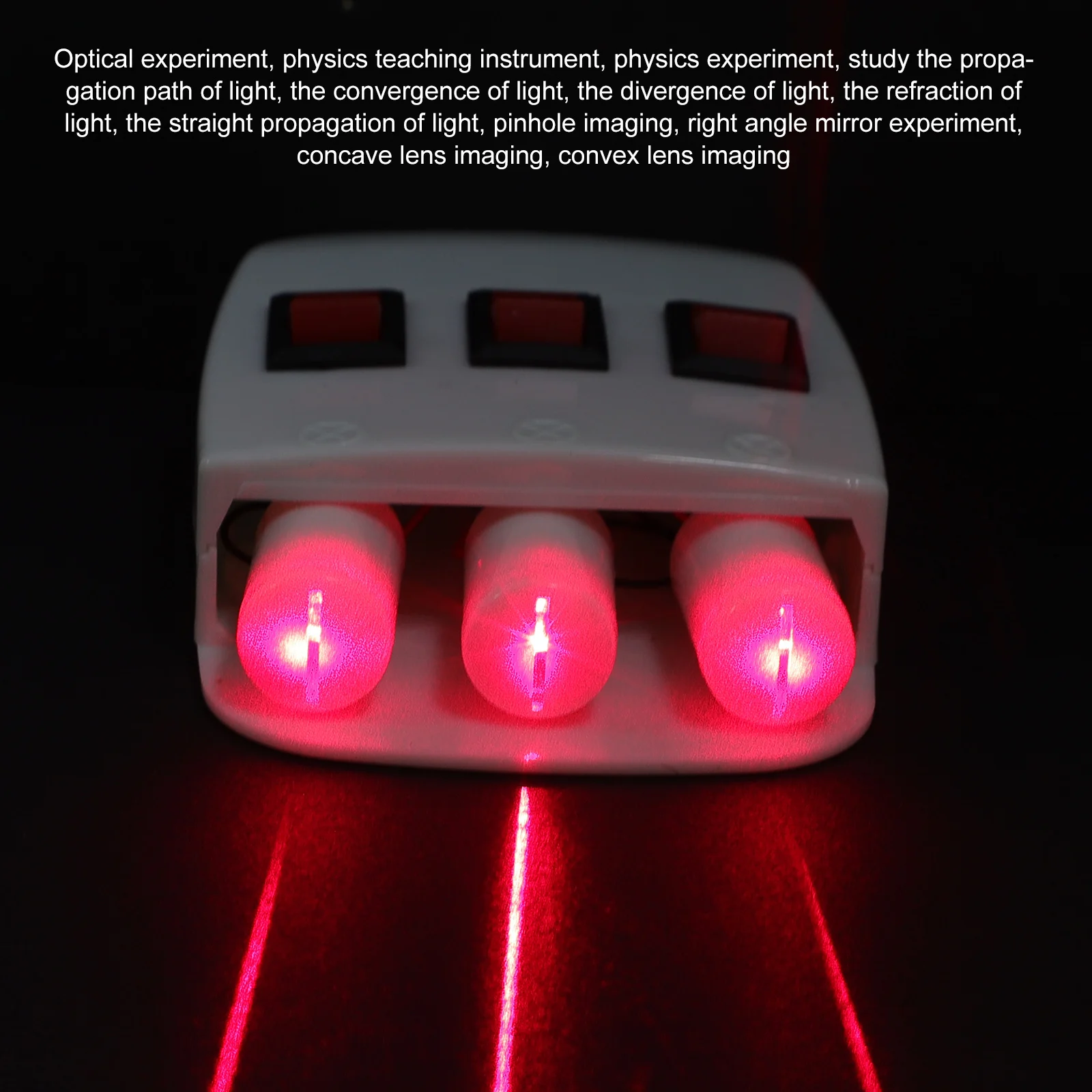 1 pc Three-Line Light Source Optical Experimental Tools Physics Teaching Instruments Reflection Refraction Kit