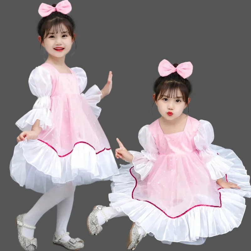 

Children's Dance Costumes Girls Tutu Modern Dance Ballet Costumes Cute Pink Princess Dress