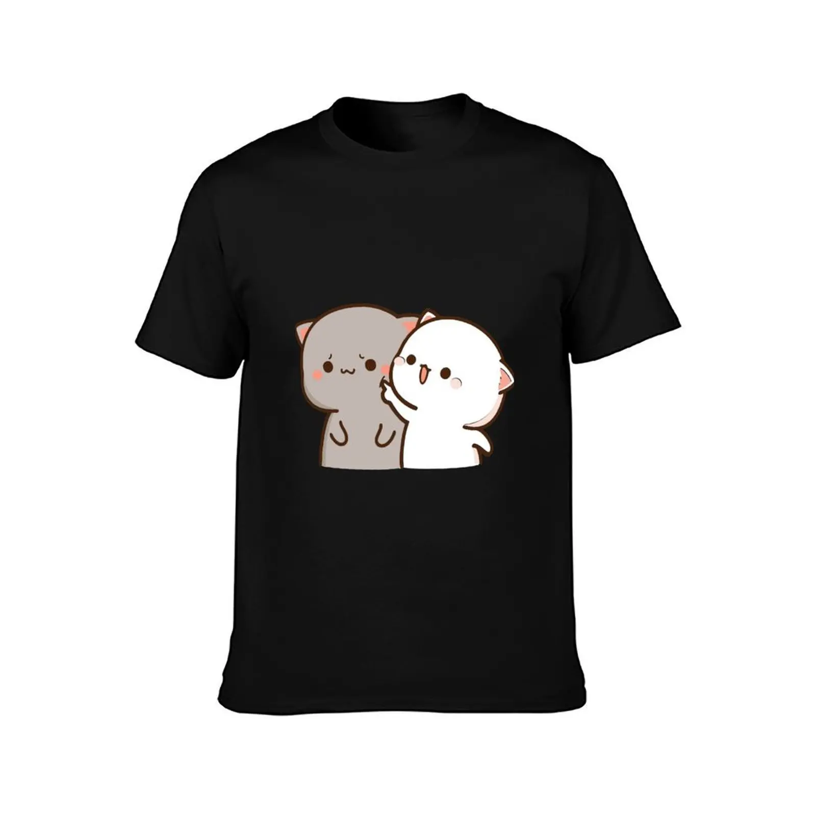Peach and Goma Loveing T-Shirt, Summer Casual Cotton Tee, Oversized Streetwear Tops, Vintage Graphic Print, Unisex Men Women