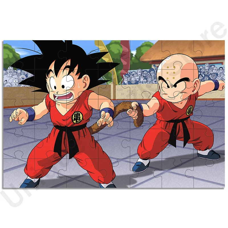 Rompecabezas de Dragon Ball Anime para niños y adultos, rompecabezas de descompresión de 35/300/500/1000 piezas, regalo educativo