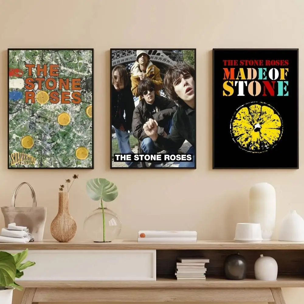 

The S-Stone Roses Poster Self-adhesive Art Waterproof Paper Sticker Coffee House Bar Room