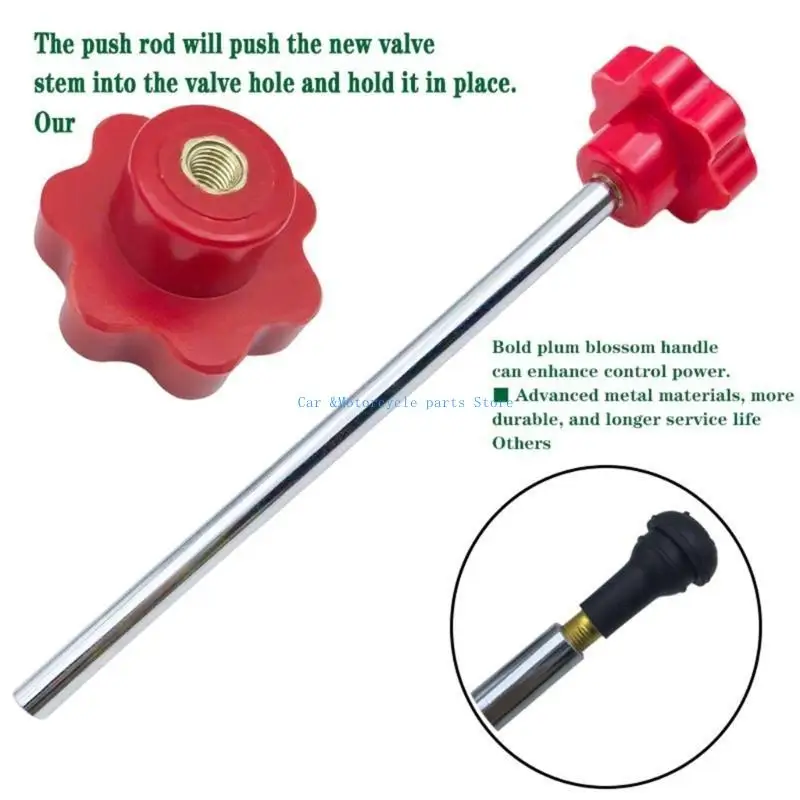 

Y9UC Tire Valves Tool Set Valves Stem Installation Tool Easy Handling & Efficient Repair for Automotive Maintenance Lovers